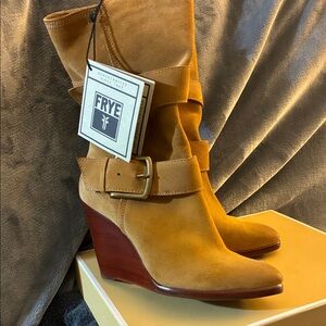 Frye Women's Brown Heeled Boots